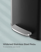 SONGMICS Kitchen Trash Can, 13 Gallon Stainless Steel Garbage Can, - Image 5
