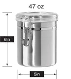 OGGI Stainless Steel Kitchen Canister 52 fl oz - Image 8