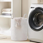 Woven Rope Laundry Hamper Basket by YOUDENOVA, 72L Tall Luandry Basket - Image 6