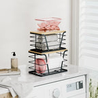 2 Pack Stackable Storage Laundry Kitchen Organizers, Wall Mount Trash Bag Holder - Image 6