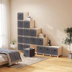 Lifewit 16 Packs Storage Cubes, 11 Inch Cube Storage Bins, Foldable Decorative - Image 8