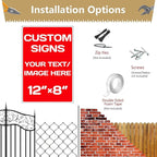custom company signs, Aluminum Weatherproof Metal Sign Multiple Sizes Custom - Image 4