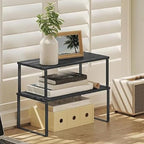 Cabinet Organizer Shelf, Kitchen Counter Storage, 2-Piece Set, Stackable Spice - Image 2