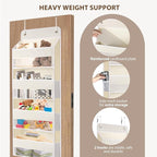 QINGUANG Over The Door Organizer, Hanging Organization and Storage, Behind Door - Image 4
