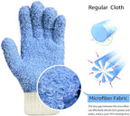 MIG4U 3 Pairs Microfiber Dusting Gloves, House Cleaning Glove - Image 2