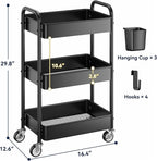 YASONIC 3 Tier Rolling Cart - Image 6