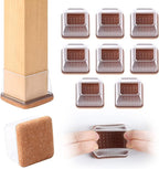 Ezprotekt 8 Pcs Extra Large Square Chair Leg Floor Protectors, Silicone Felt by VisittheEzprotekt
