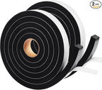 Seal Foam Tape, 2 Rolls 1/2 Inch W x 1/2 Inch T Weather Stripping by YIJUHOU