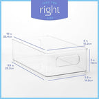 Plastic Food Storage Clear Container Bin - Image 3