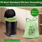 10-13 Gallon Compostable Trash Bags - Image 2