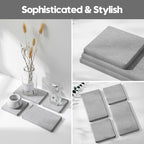 4PCS Bathroom Sink Vanity Trays, Diatomaceous Earth Quick Stone Drying Mat - Image 6