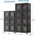 BROVIEW 140Gal Stackable Storage Bins - Image 2