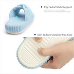 Chantomoo Slippers for Women Memory Foam House Bedroom Corduroy Bow Crossbands - Image 3