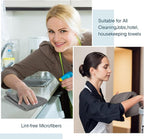 200 Pieces Microfiber Cleaning Cloths Bulk Absorbent Microfiber Towels Reusable - Image 4