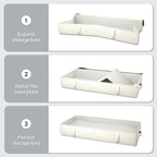 2-Pack Under Bed Storage, 6 Inches Tall Closet Organizers and Storage Bins - Image 8