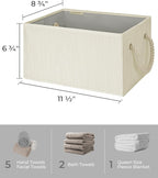 StorageWorks Storage Baskets for Shelves, Foldable Fabric Closet Storage Bins - Image 2