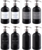 16oz Glass Soap Dispenser with Stainless Steel Pump, 21 Waterproof Labels - Image 5