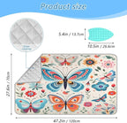 Decorative Butterfly Floral Ironing Mat Thickened Ironing Blanket Travel - Image 2