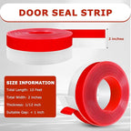 Weather Stripping Self Adhesive Door Draft Stopper Flexible Shower Door Bottom - Image 2