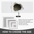 19 PCS Wall Repair Patch Kit, Aluminum Drywall Repair Patch Kit - Image 4