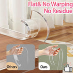 Clear Soft Corner Protectors for Furniture Strip, 1.4in x13FT, Sharp Edge & - Image 5