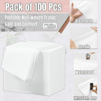Disposable Bed Sheets 100 Pcs Massage Table Covers 31"x71" Non Woven Fabric - Image 3