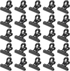 30 Pack Bulldog Clips 0.87 Inch Small Hinge Paper Clips Metal Hinge Clips by Orcielo