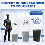 27 Gallon Step-On Trash Can/Container, Hands-Free Disposal - Image 6