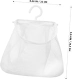 Cabilock 5pcs Mesh Hanging Bag Hanging Clothes Travel White Polyester Fruit - Image 9