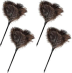 Ostrich Feather Duster-14.9 Inch Mini Natural Feathers Dusters by FeelFunFeather