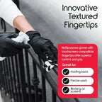 Inspire Black Nitrile Gloves | THE ORIGINAL Quality Black Gloves Disposable - Image 4