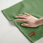 Artoid Mode 100% Cotton Olive Green Waffle Weave Kitchen Dish Cloths, 13x28 - Image 5