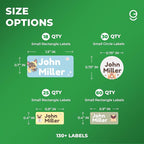 Personalized Name Tag Stickers for Kids | Dog Waterproof Labels for School - Image 2