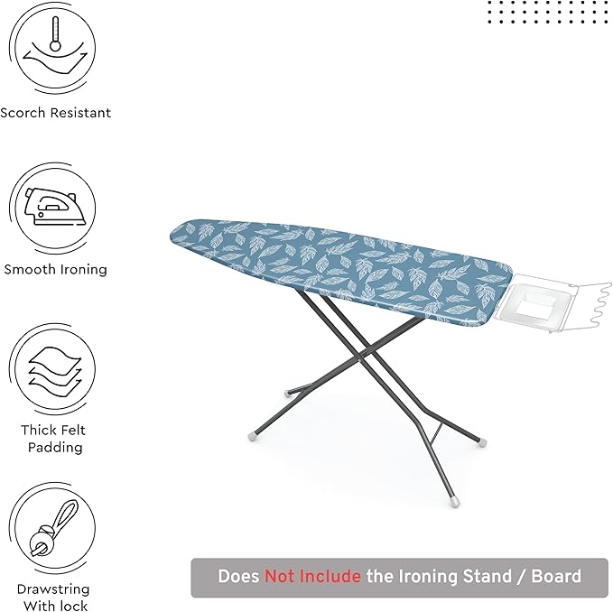 Encasa XO Ironing Board Cover and Pad 57"x22" - Image 3