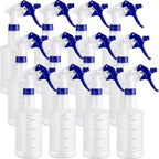 Eccliy 12 Pcs 16 Oz Plastic Spray Bottle, Adjustable Empty Reusable Sprayer by Eccliy