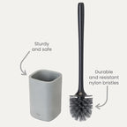Vigar Zense Toilet Brush and Holder Set, Toilet Bowl Brush - Image 3