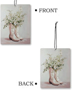 Preppy Western Cowgirl Car Air Freshener 4 Pcs, Cute Scented Car Accessories - Image 7