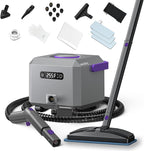 Steam Cleaner: Fast 50-Sec Heat-Up-21-Piece Kit-0.6Gal Tank Refill Anytime-No by awasky