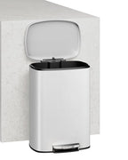 Garvee 13 Gal and 2.6 Gal Metal Trash Can Combo Set, Rustproof Garbage Can - Image 6