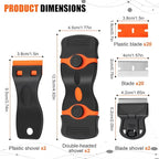 6 Pack Razor Blade Scraper Tool, Razor Scraper, Paint Scraper - Image 2