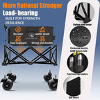 Collapsible Wagon Cart with Silent All-Terrain Wheels, Foldable Heavy Duty - Image 4