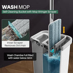 JOYMOOP Mop and Bucket with Wringer Set and Floor Cleaner Pods, Flat Floor Mop - Image 5