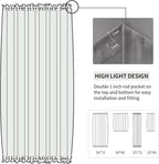 DWCN French Door Curtains – Rod Pocket Thermal Blackout Curtain - Image 3