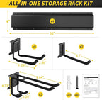 64 Inches Garage Storage, Garage Organization, Wall Mount Garden Tool Organizer - Image 5