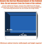 ROOMTEC Pull Out Cabinet Organizer, Cabinet Pull Out Shelves 28½" W x 21½" D - Image 4