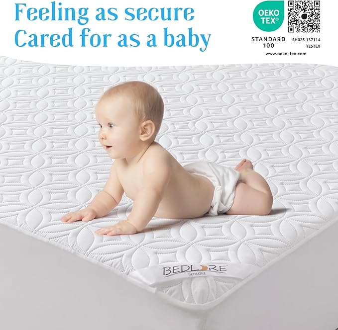BEDLORE Waterproof Mattress Protector, Twin XL Size Mattress Pad - Image 7