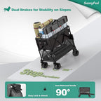 SUNNYFEEL Double Decker Wagon, Collapsible Outdoor Utility Wagon Cart 500LB - Image 8