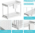 Under Sink Organizer, 2 Tier Pull Out Cabinet Organizer - Image 6