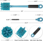 2-in-1 Bottle Cleaning Brush and Hidden Straw Brush, Long Handle Water Bottle - Image 6