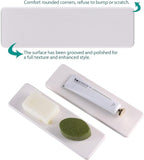 2 Pcs Water Absorbing Stone Trays, Kitchen/Bathroom Sink Soap Dish, Diatomite - Image 4